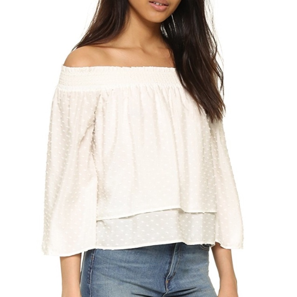 Club Monaco off the shoulder top